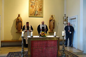 Pfarrer Martin Dubberke und Andreas Lackermeier