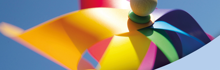 buntes Windrad